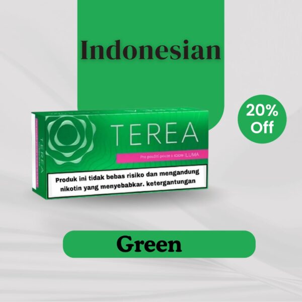 Terea Green (Indonesian) – Menthol Flavor for IQOS ILUMA | 20% Off